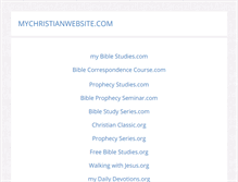 Tablet Screenshot of mychristianwebsite.com